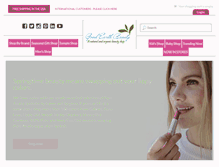 Tablet Screenshot of goodearthbeauty.com